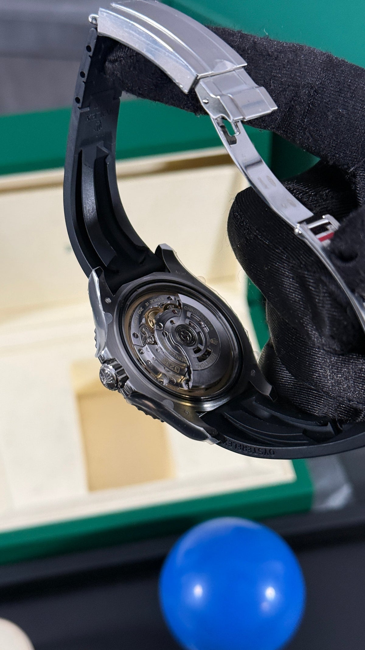 RLX YACHT-MASTER O.F. (PLATA/NEGRA) SUPERCL0N