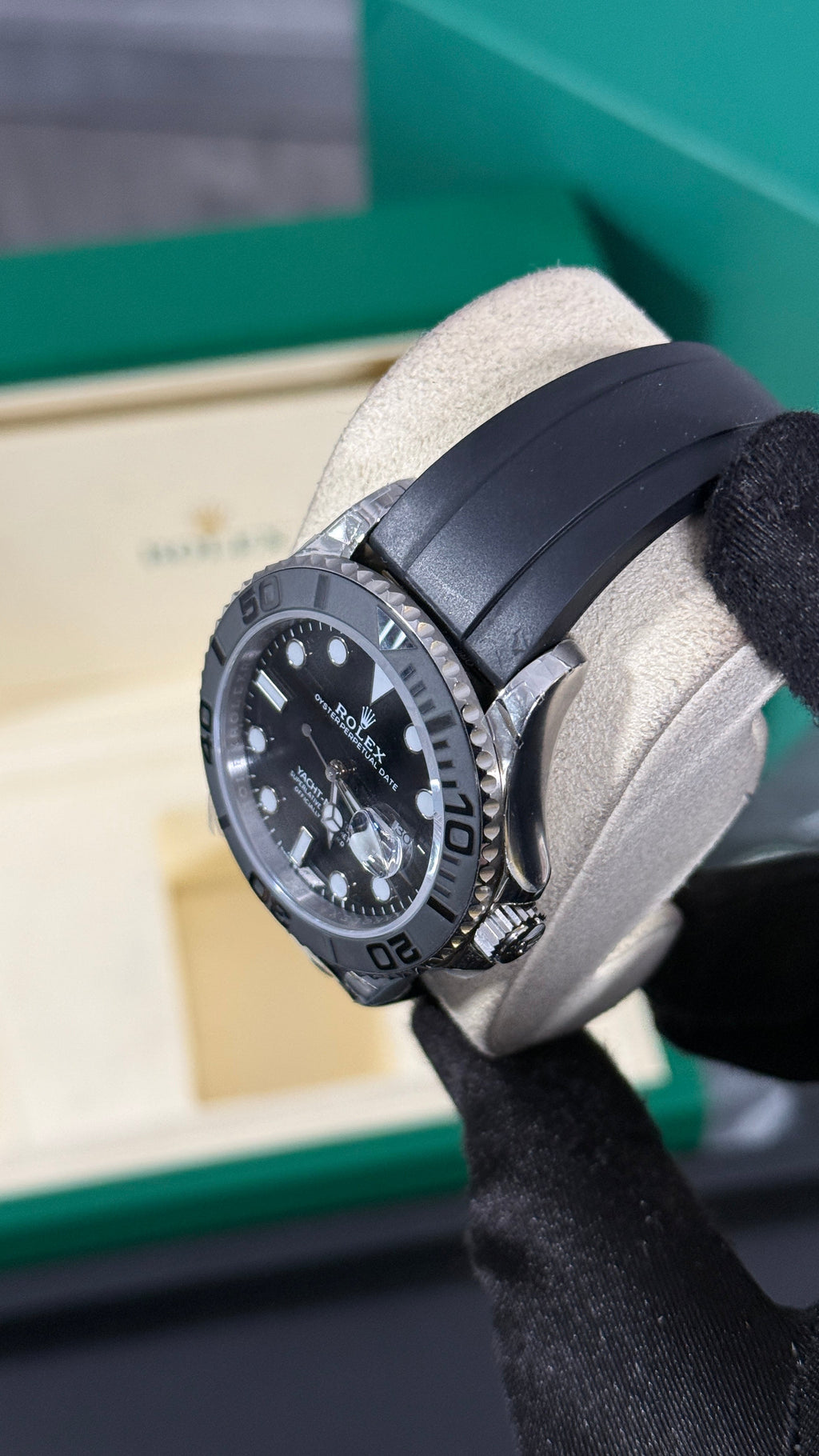 RLX YACHT-MASTER O.F. (PLATA/NEGRA) SUPERCL0N
